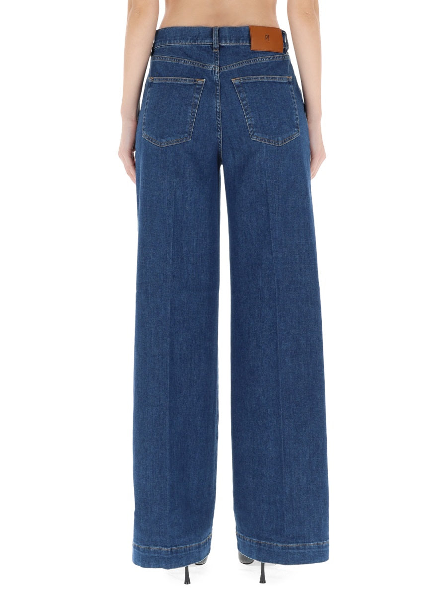 Pt Torino Poppy Jeans — Blue, view 3