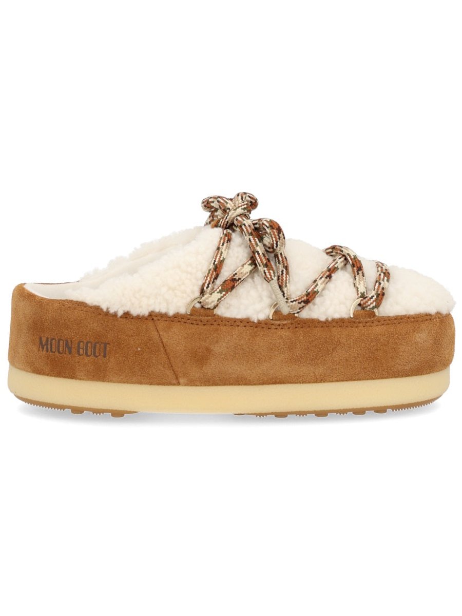 Moon Boot Shearling Lamb Leather Mule — Multicolor, view 5