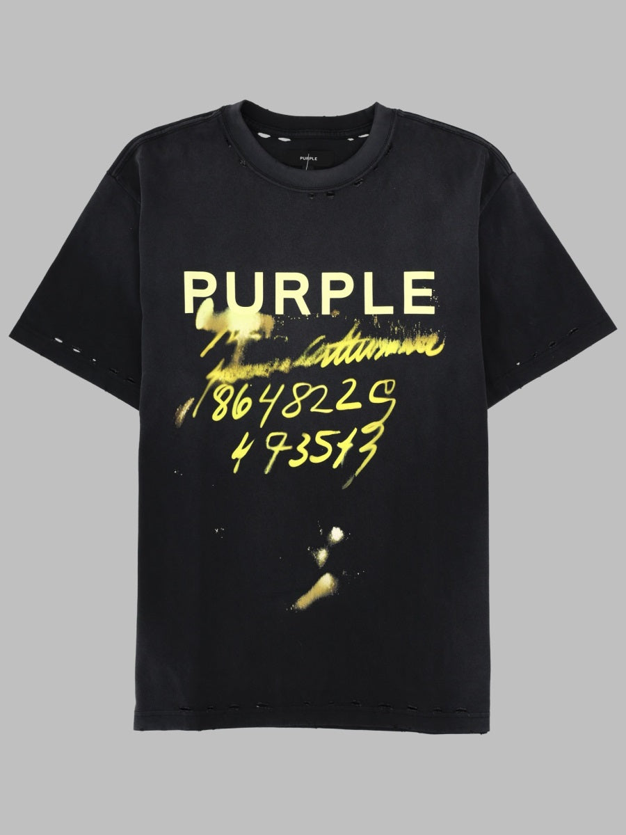 Purple Brand Sequence T-Shirt — Gray by Purple Brand