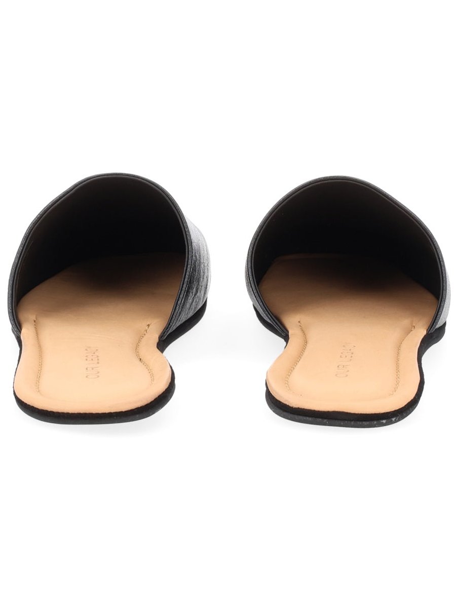Our Legacy Cigar Slipper — Black, view 2