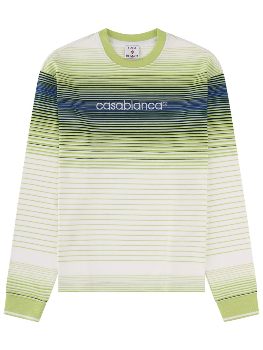 Casablanca Logo Multicolour Pima Cotton T-Shirt — Multicolor by Casablanca