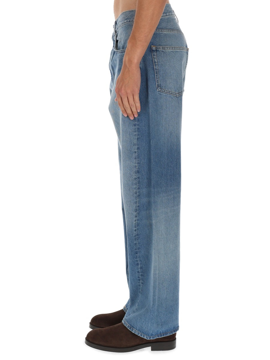 Sunflower Wide Twist Jeans — Blue, view 2