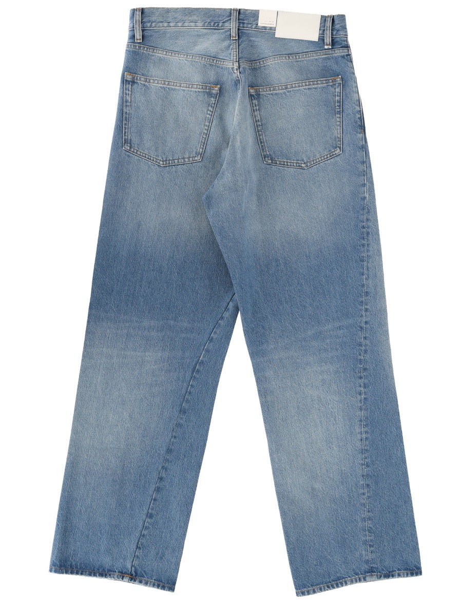 Sunflower Wide Twist Jeans — Blue, view 6