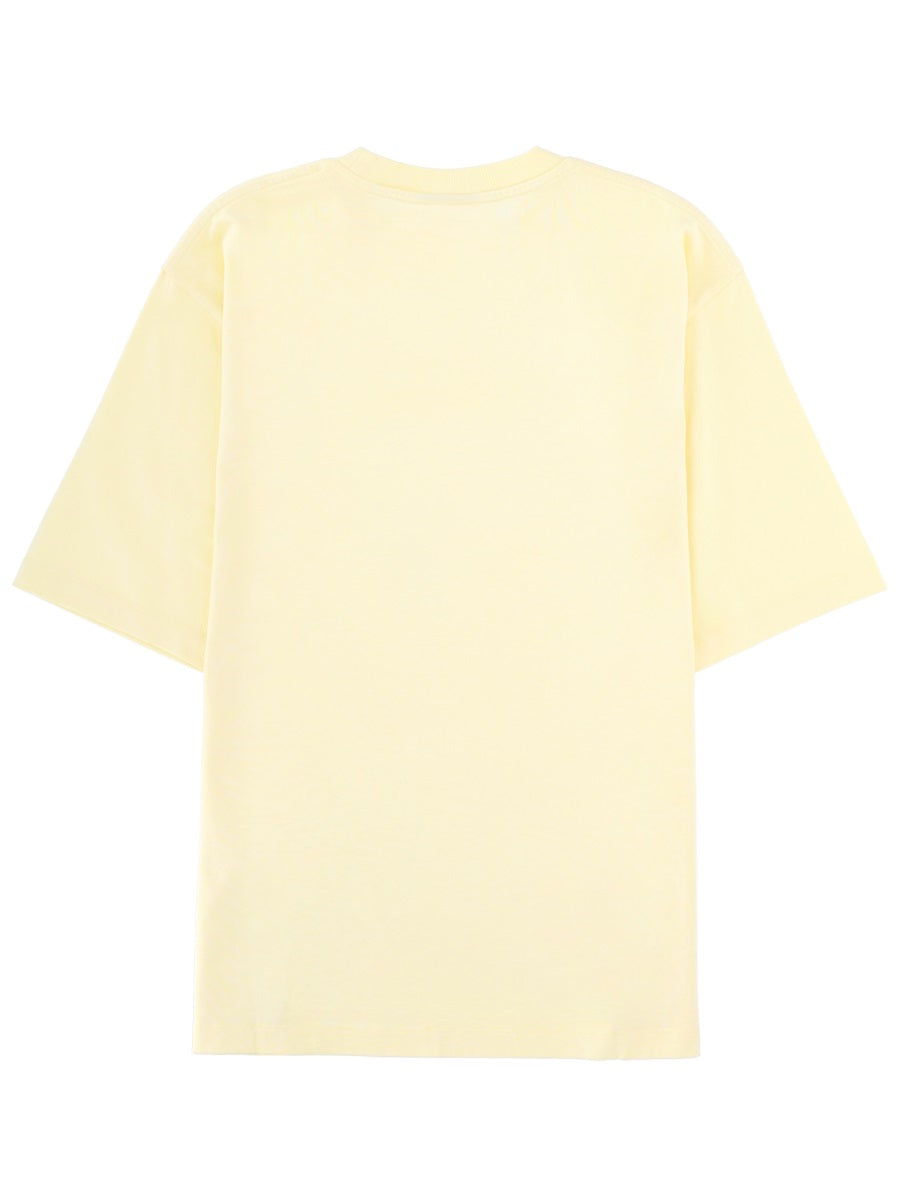 Dsquared2 Vintage Loose Fit Cotton T-Shirt — Yellow, view 2