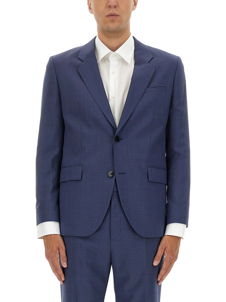 Hugo Recycled Polyester Blend Jacket — Blue, view 3