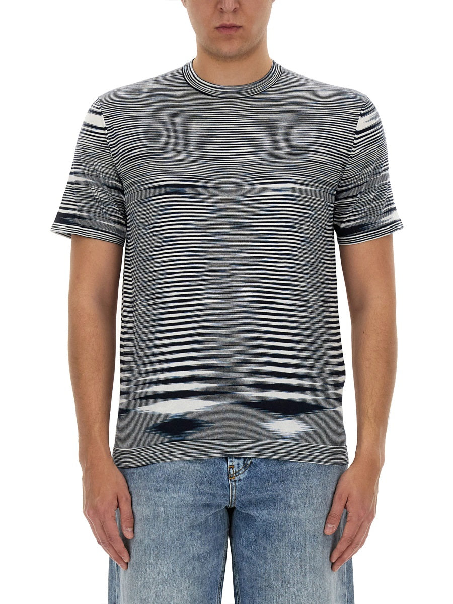 Missoni Cotton T-Shirt — Blue, view 3
