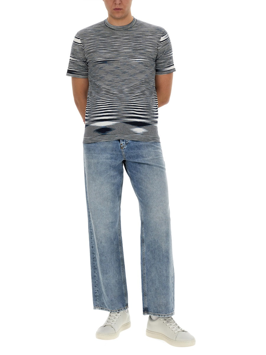 Missoni Cotton T-Shirt — Blue, view 4