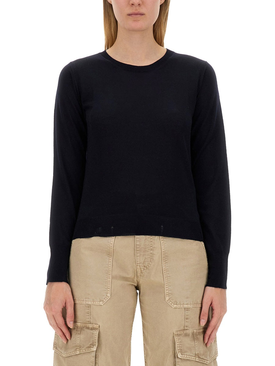 Golden Goose Virgin Wool Sweater — Blue, view 4