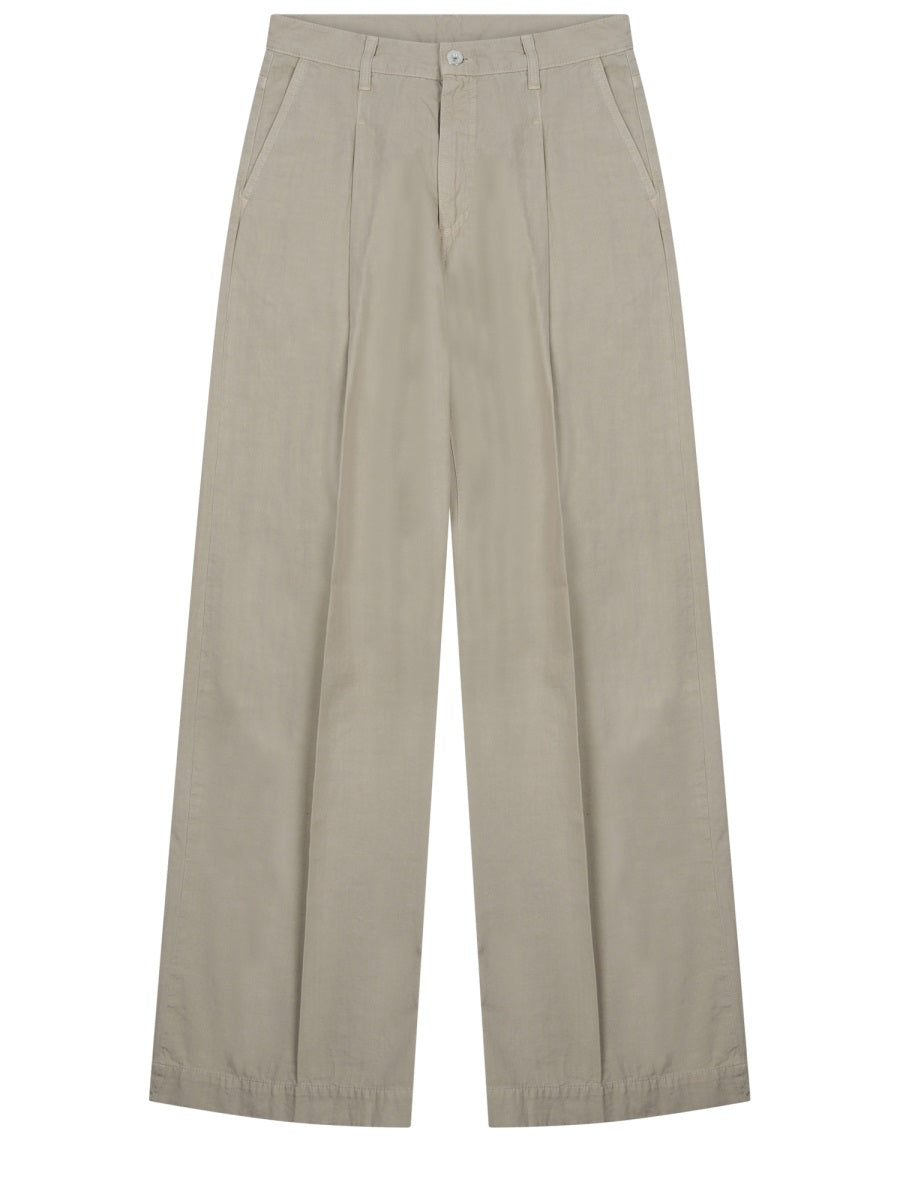 Nine In The Morning Ottavia Trousers — Beige by Nine In The Morning
