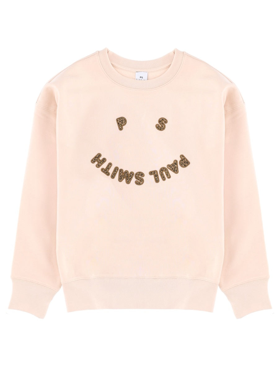 Ps Paul Smith Logo-Embroidered Organic Cotton Sweatshirt — White by Ps Paul Smith