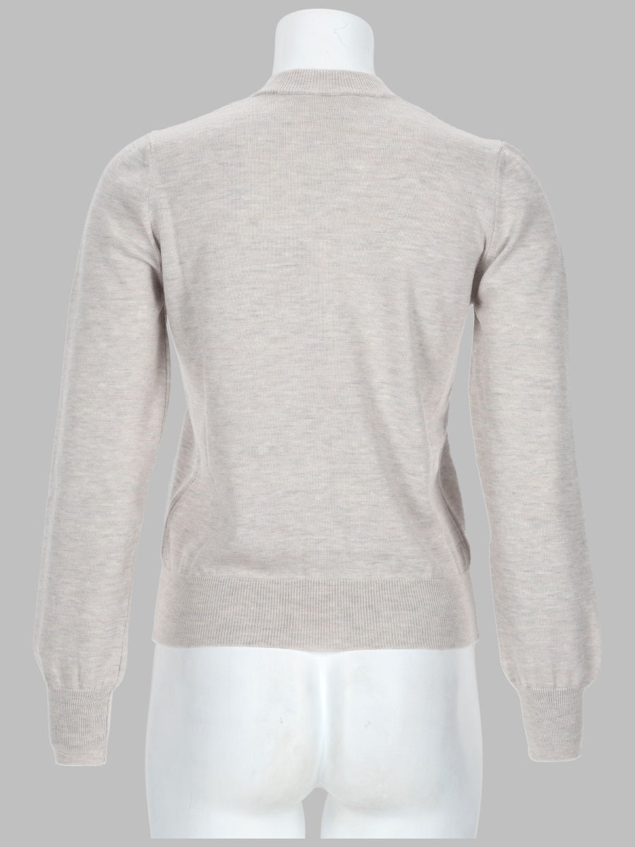 A.P.C. Virgin Wool Cardigan — Gray, view 2