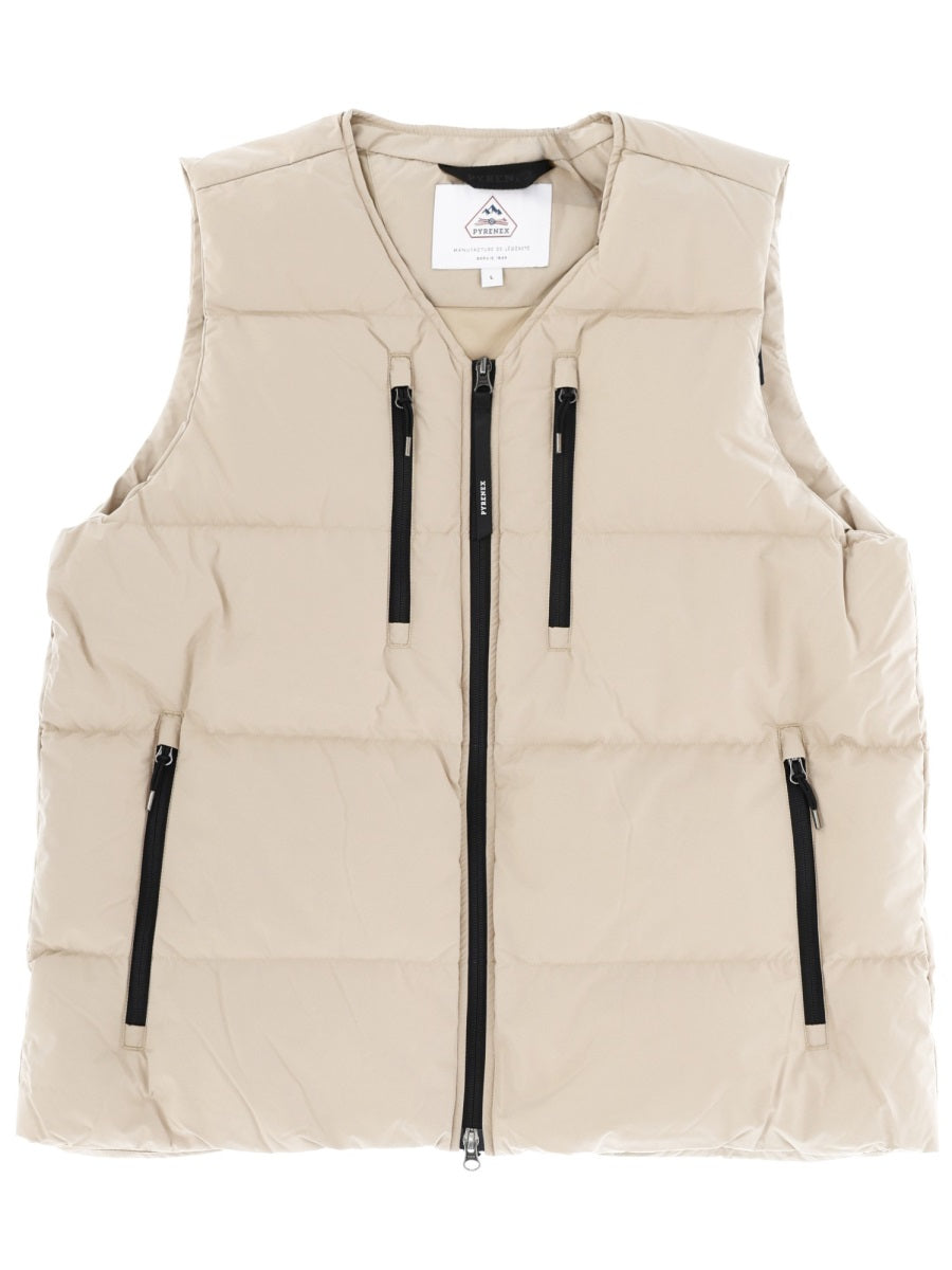 Pyrenex Recycled Polyester Vest — Beige by Pyrenex