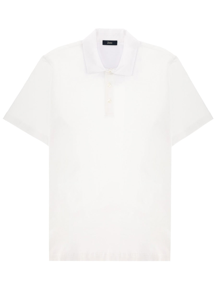 Herno Cotton Polo Shirt — White by Herno