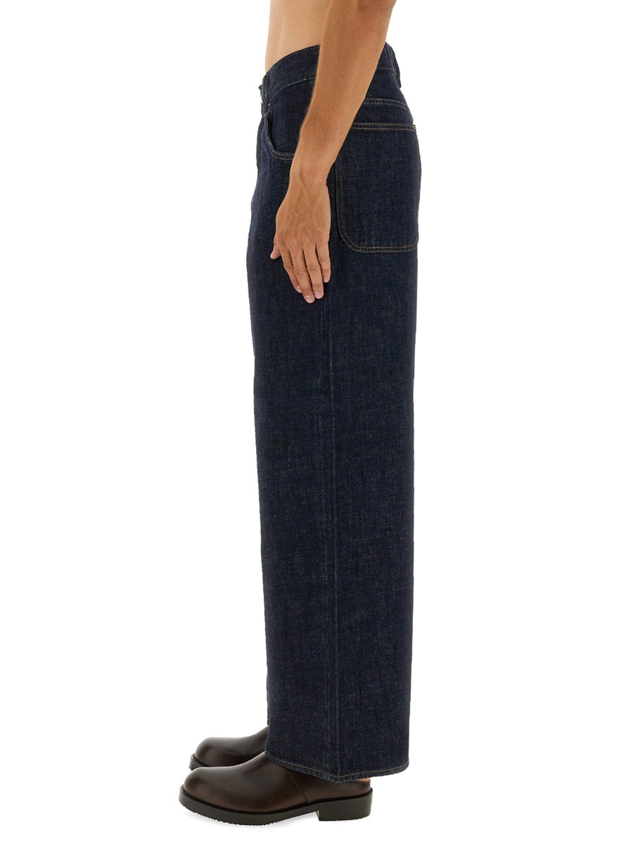 Sunflower Super Wide Jeans — Blue, view 4