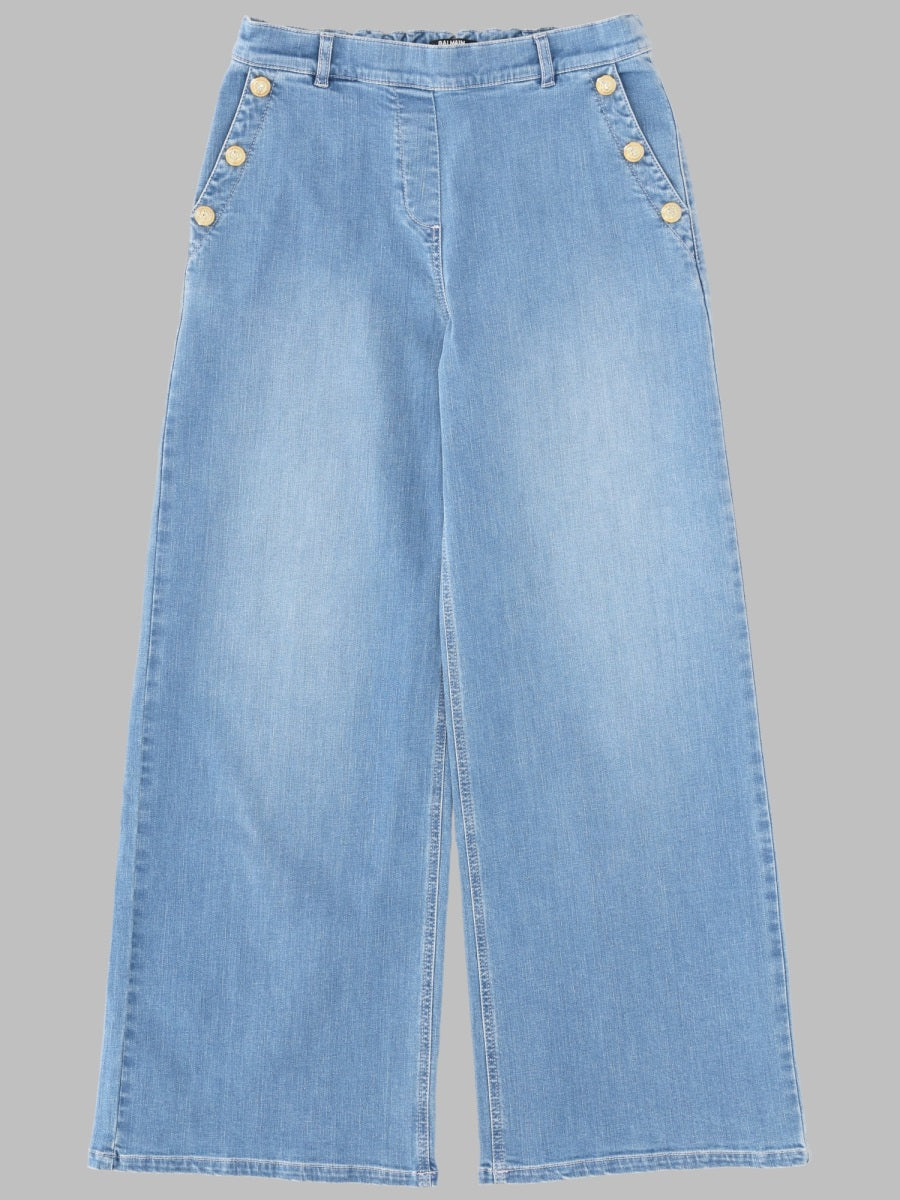 Balmain Cotton-Elastane Denim Jeans — Blue by Balmain