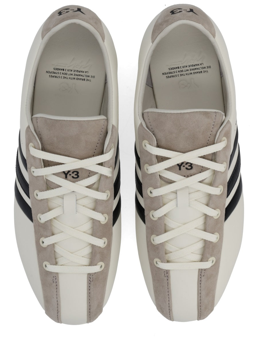 Adidas Leather Field Sneakers — White, view 3