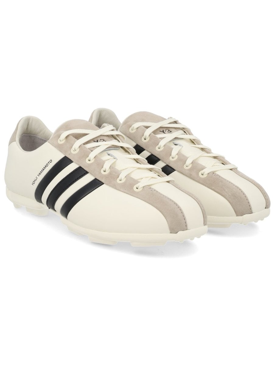 Adidas Leather Field Sneakers — White, view 6