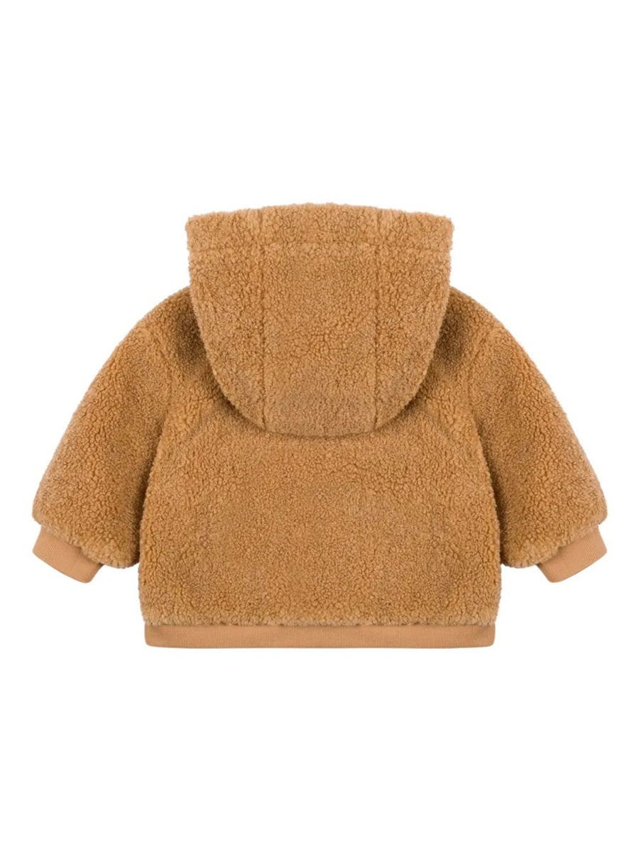 Moschino Polyester Coat — Brown, view 2