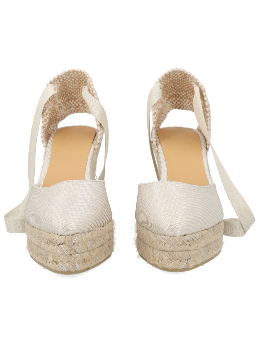 CastañEr Joyce Espadrille Flat — Silver by Castaner