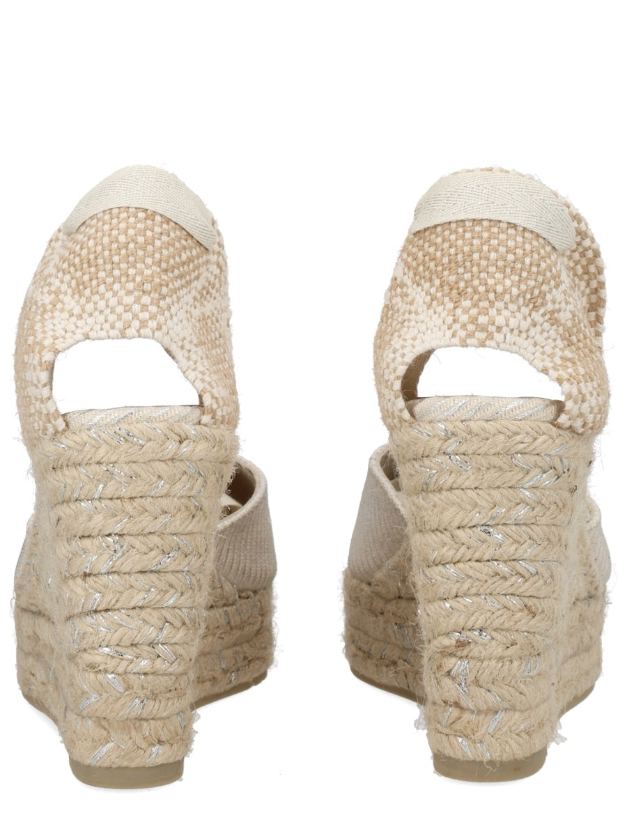 CastañEr Joyce Espadrille Flat — Silver, view 2