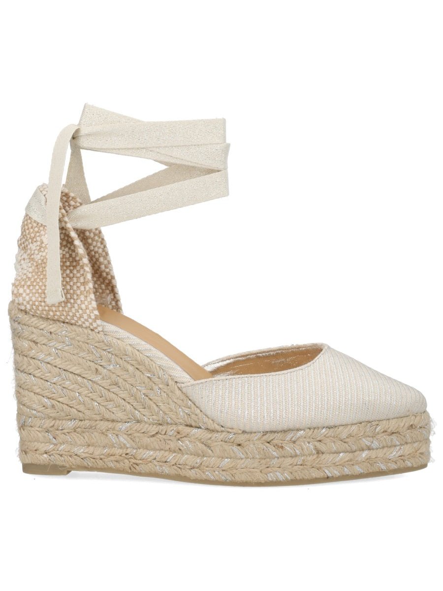 CastañEr Joyce Espadrille Flat — Silver, view 3