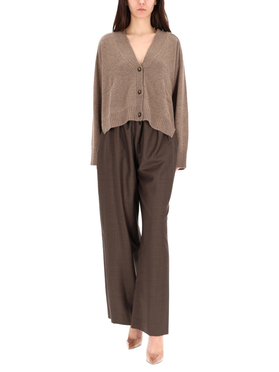Loulou De Saison Cove Trousers — Brown by Loulou De Saison