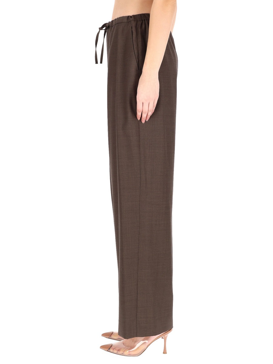 Loulou De Saison Cove Trousers — Brown, view 2