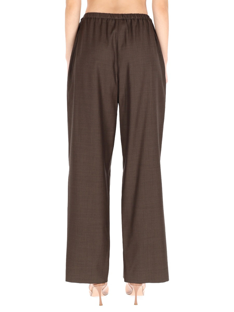 Loulou De Saison Cove Trousers — Brown, view 3
