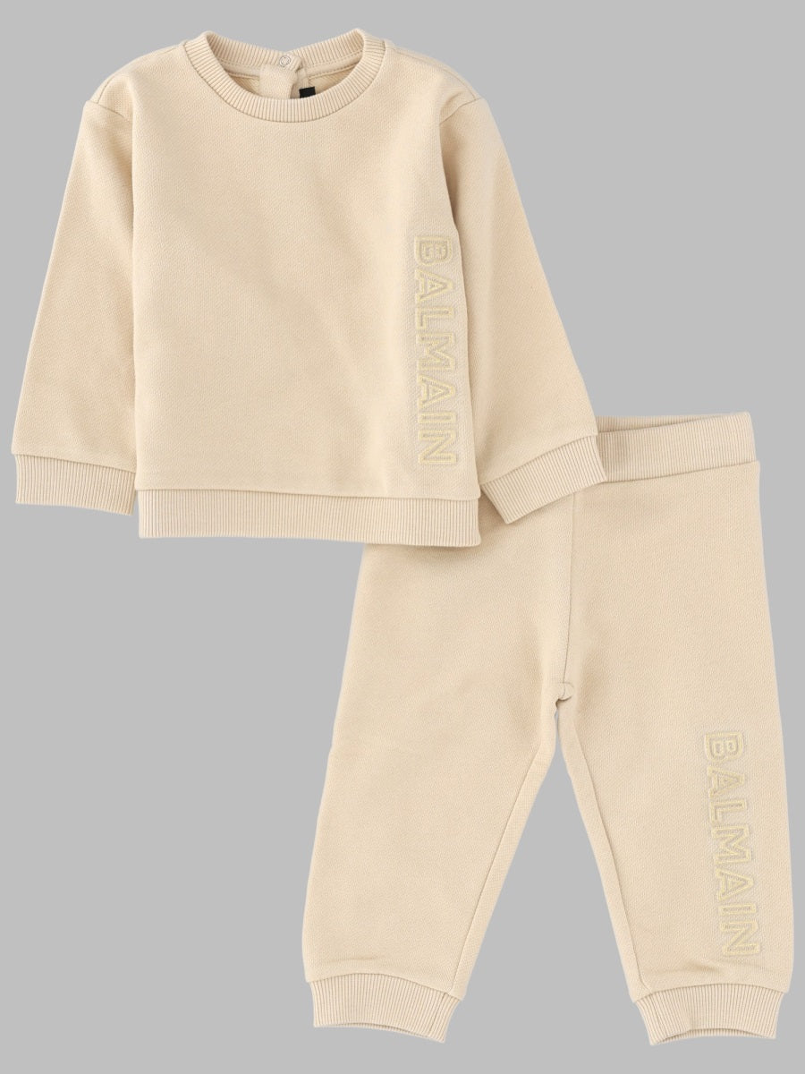 Balmain Cotton Tracksuit Set — Gray by Balmain