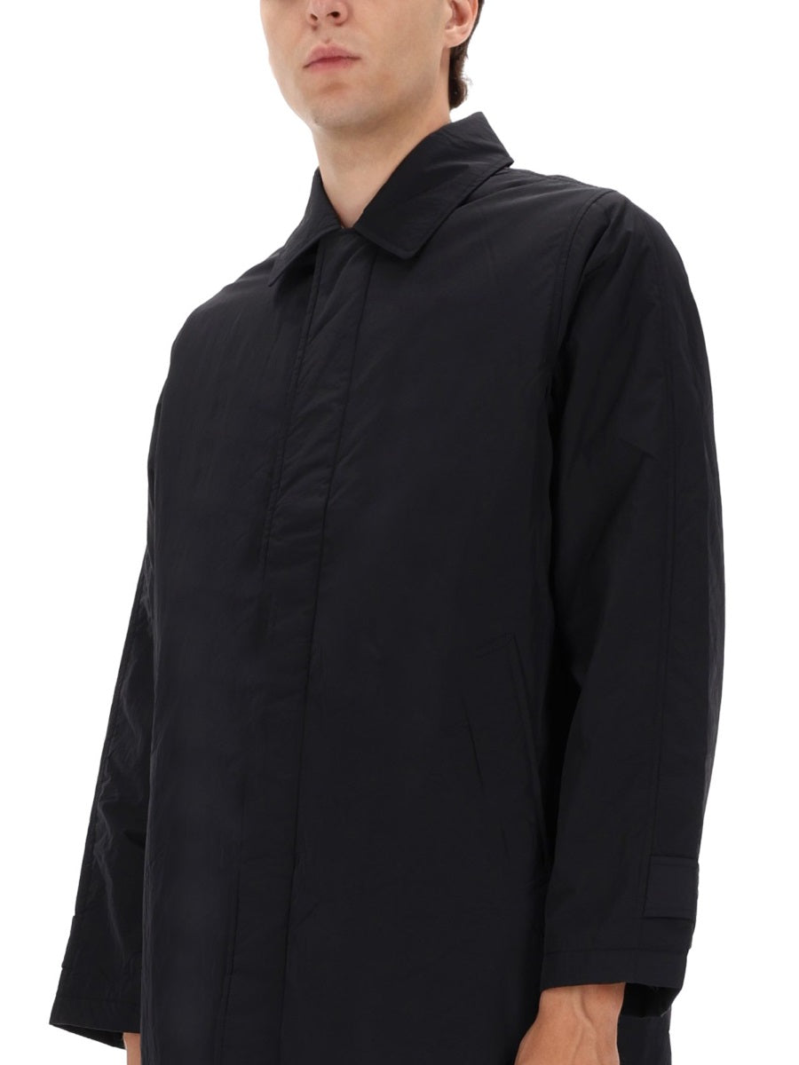 Sunflower Nylon Raincoat — Black, view 3