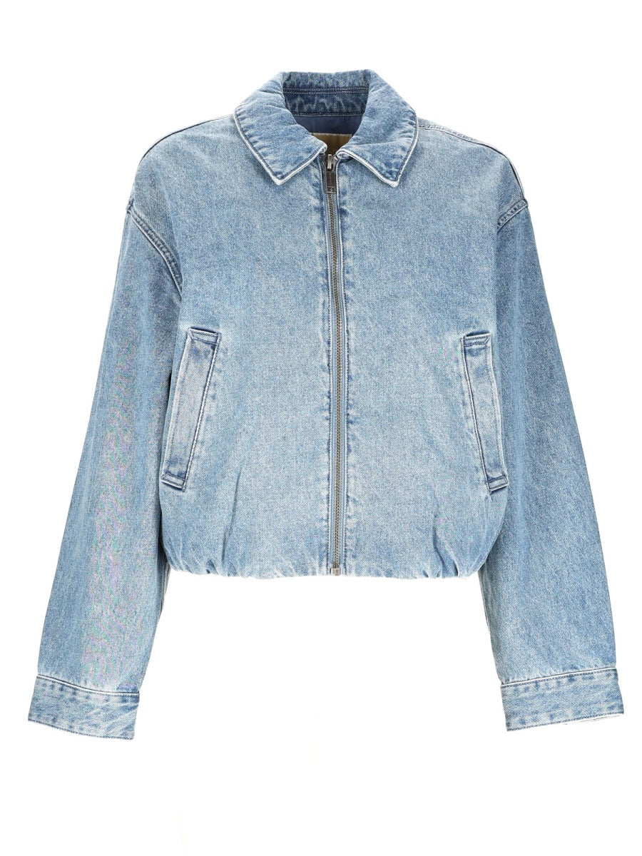 Michael Michael Kors Denim Bomber Jacket — Blue by Michael Michael Kors
