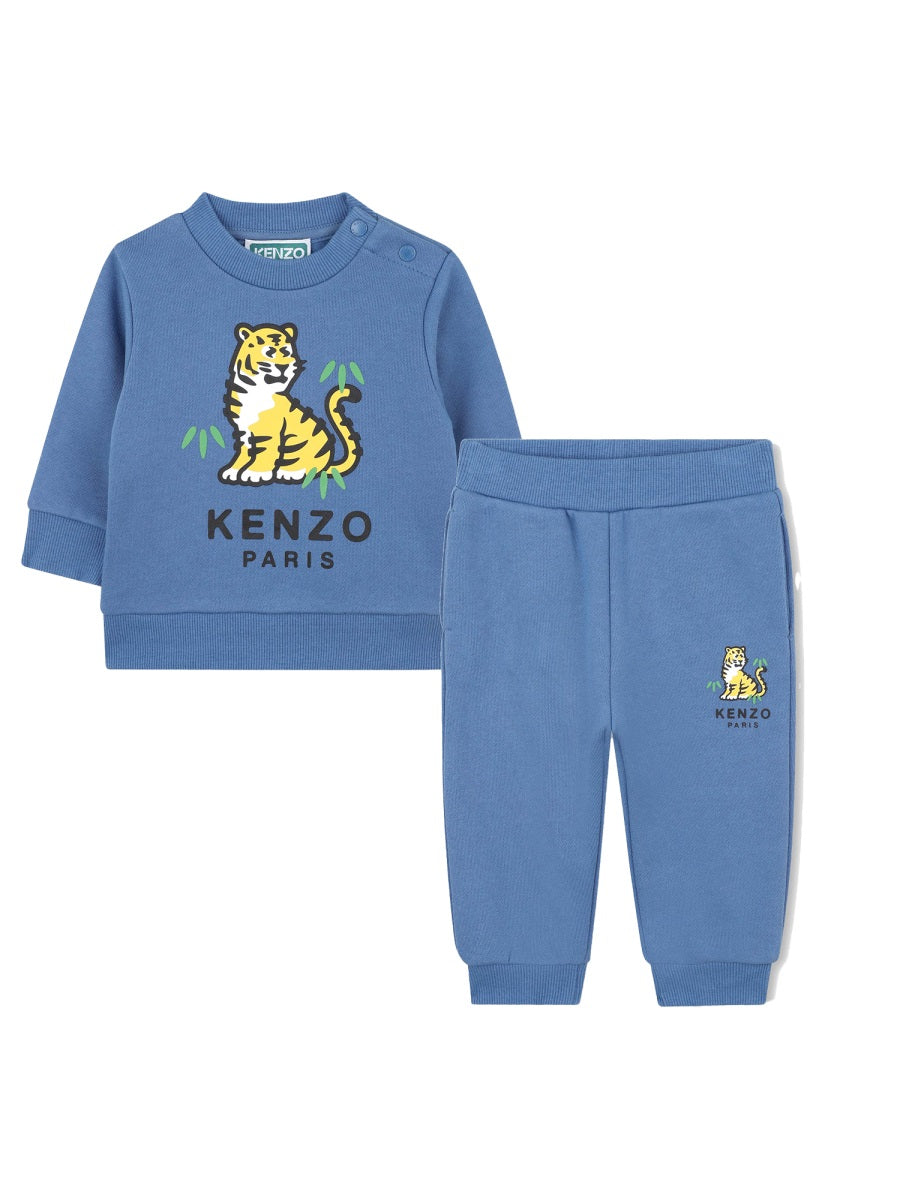 Kenzo Cotton Jersey Jersey Set — Blue by Kenzo