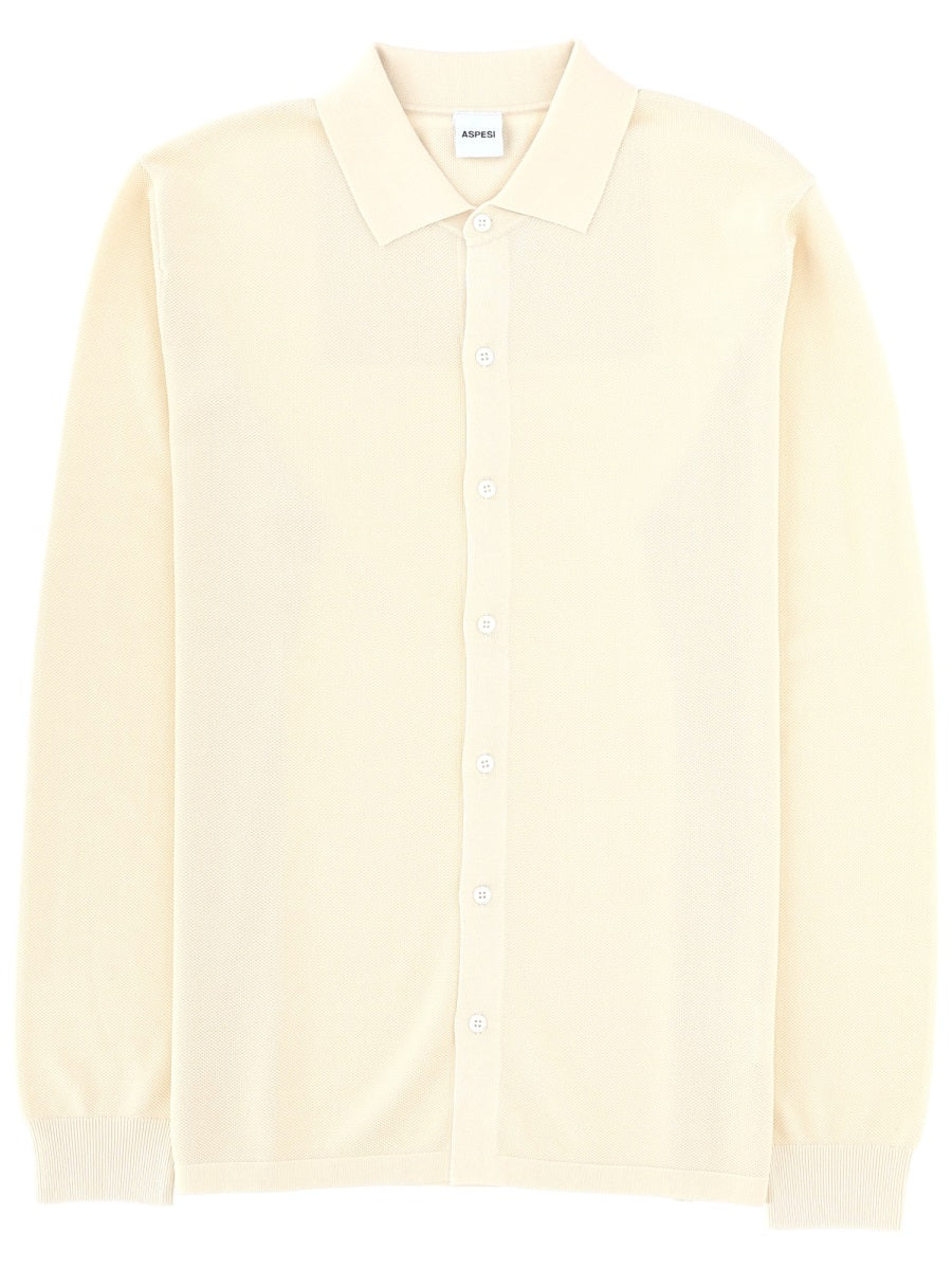 Aspesi Cotton Shirt — Ivory by Aspesi