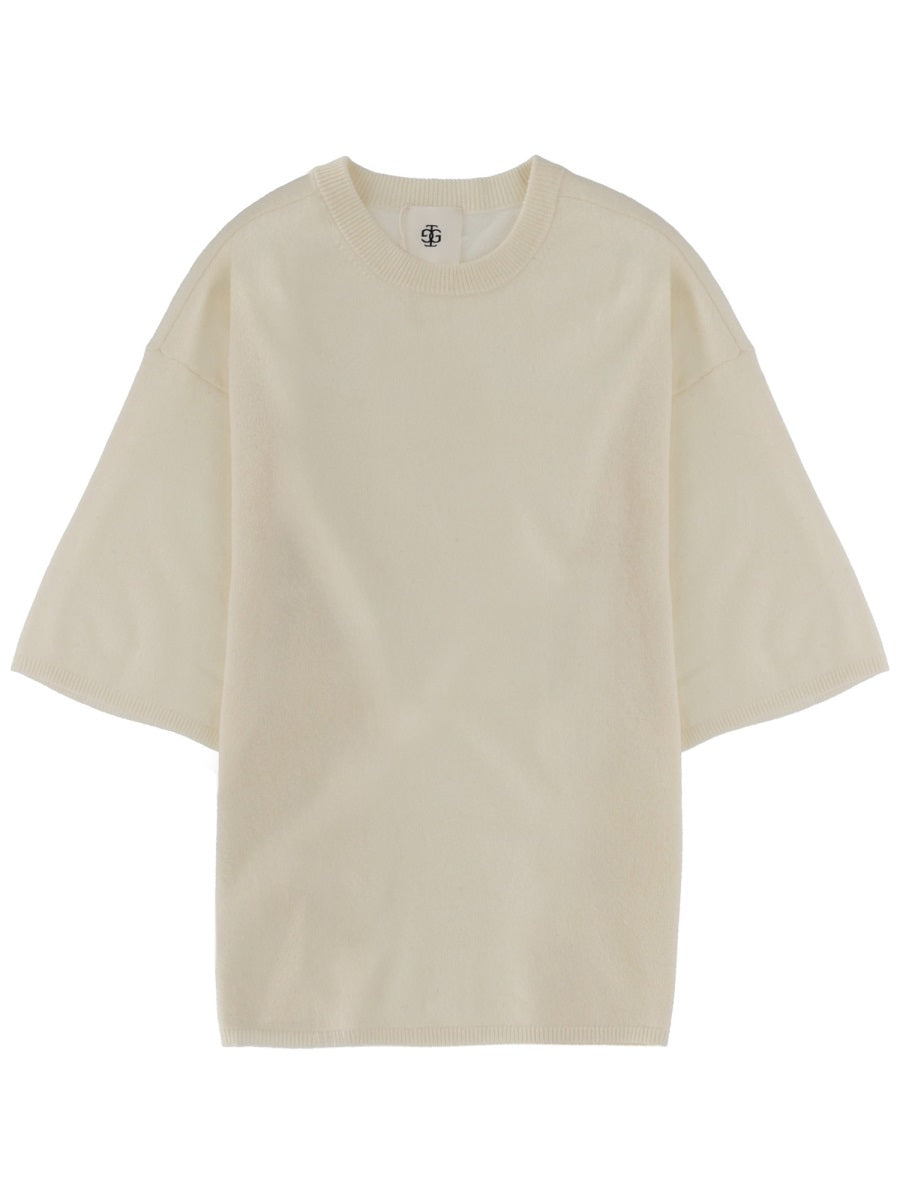 The Garment Wool Cashmere Blend T-Shirt — Beige by The Garment