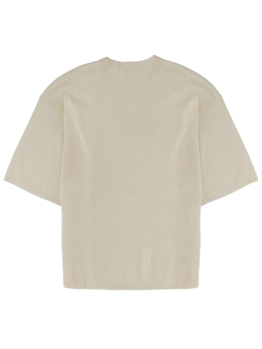 The Garment Wool Cashmere Blend T-Shirt — Beige, view 2