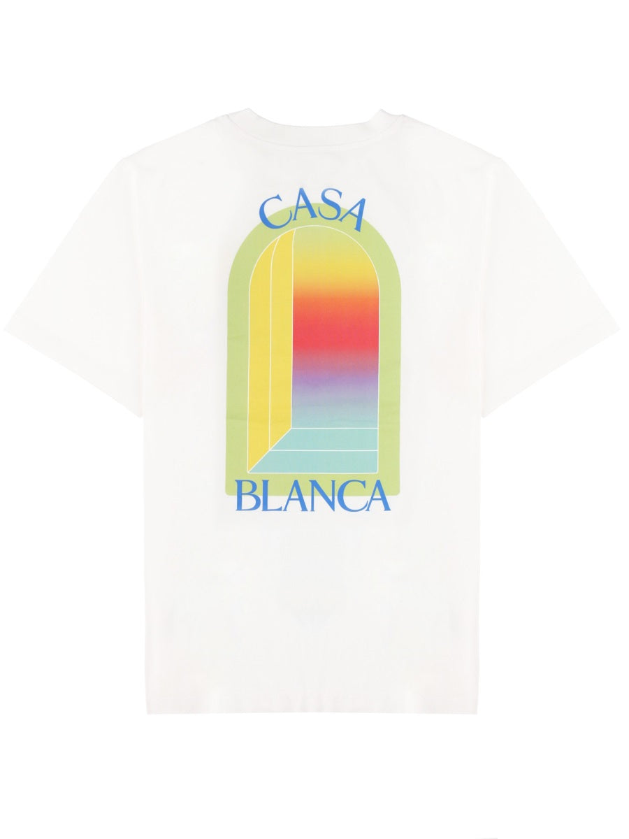 Casablanca Organic Cotton Print T-Shirt — White by Casablanca
