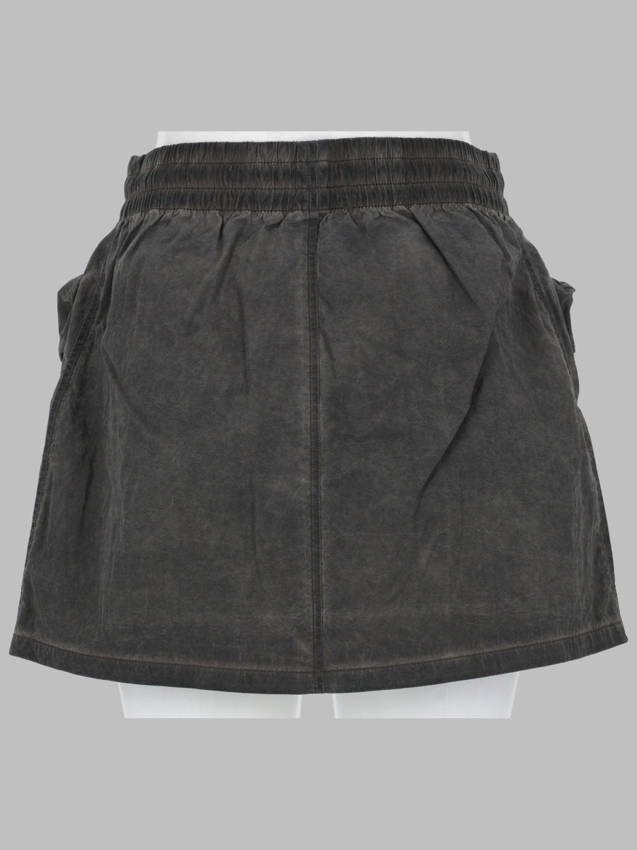 Diesel Nylon with Maxi Pockets Miniskirt — Gray, view 2