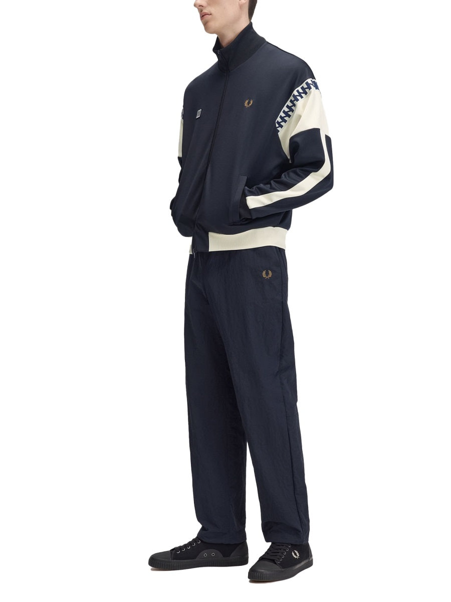 Fred Perry Cotton Blend Jacket — Blue by Fred Perry