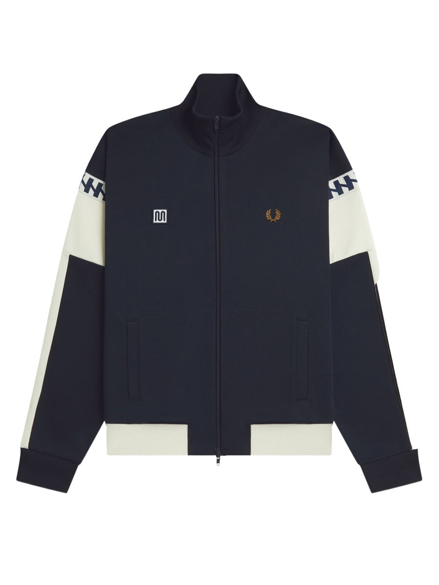 Fred Perry Cotton Blend Jacket — Blue, view 4