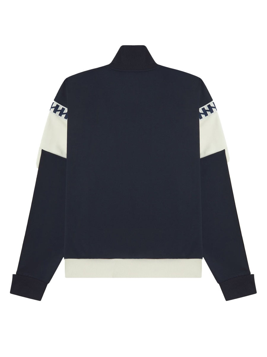 Fred Perry Cotton Blend Jacket — Blue, view 5