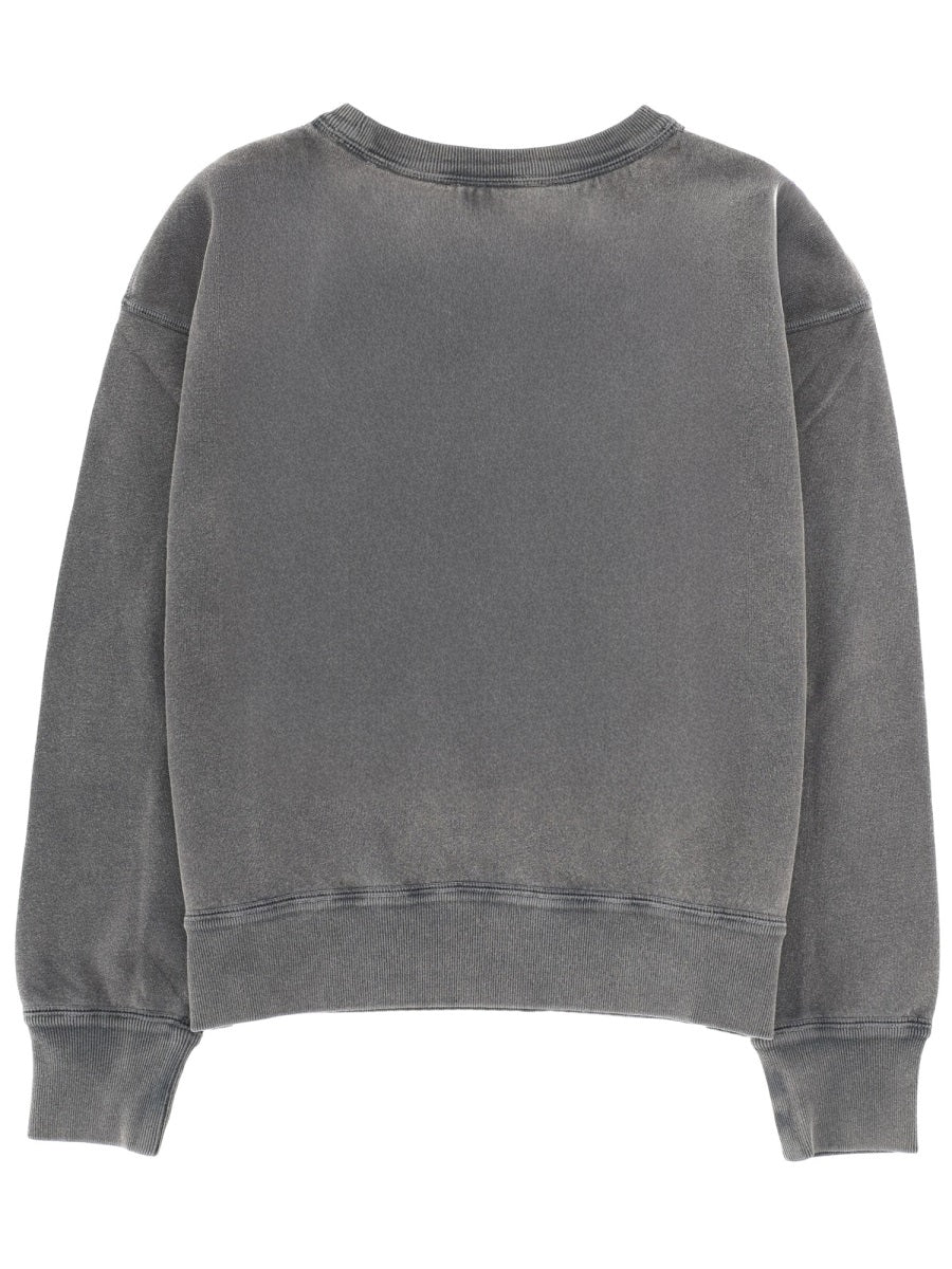 Marant éToile Cotton Blend Sweatshirt — Charcoal, view 2