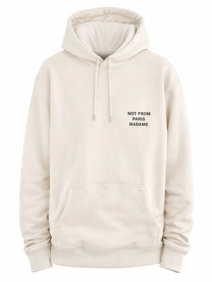 DrôLe De Monsieur Slogan Cotton Sweatshirt — Beige by Drole De Monsieur