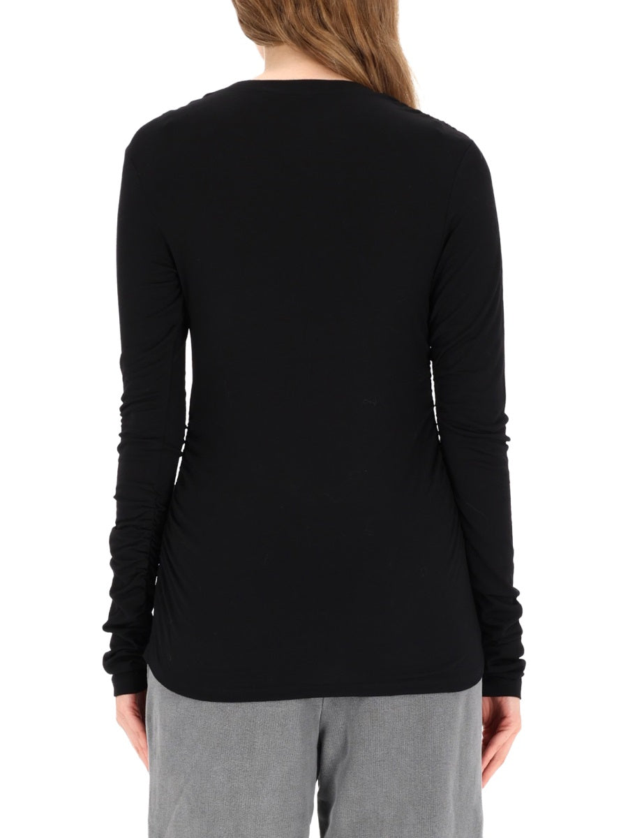 Our Legacy Wool Blend Long Sleeve T-Shirt — Black by Our Legacy