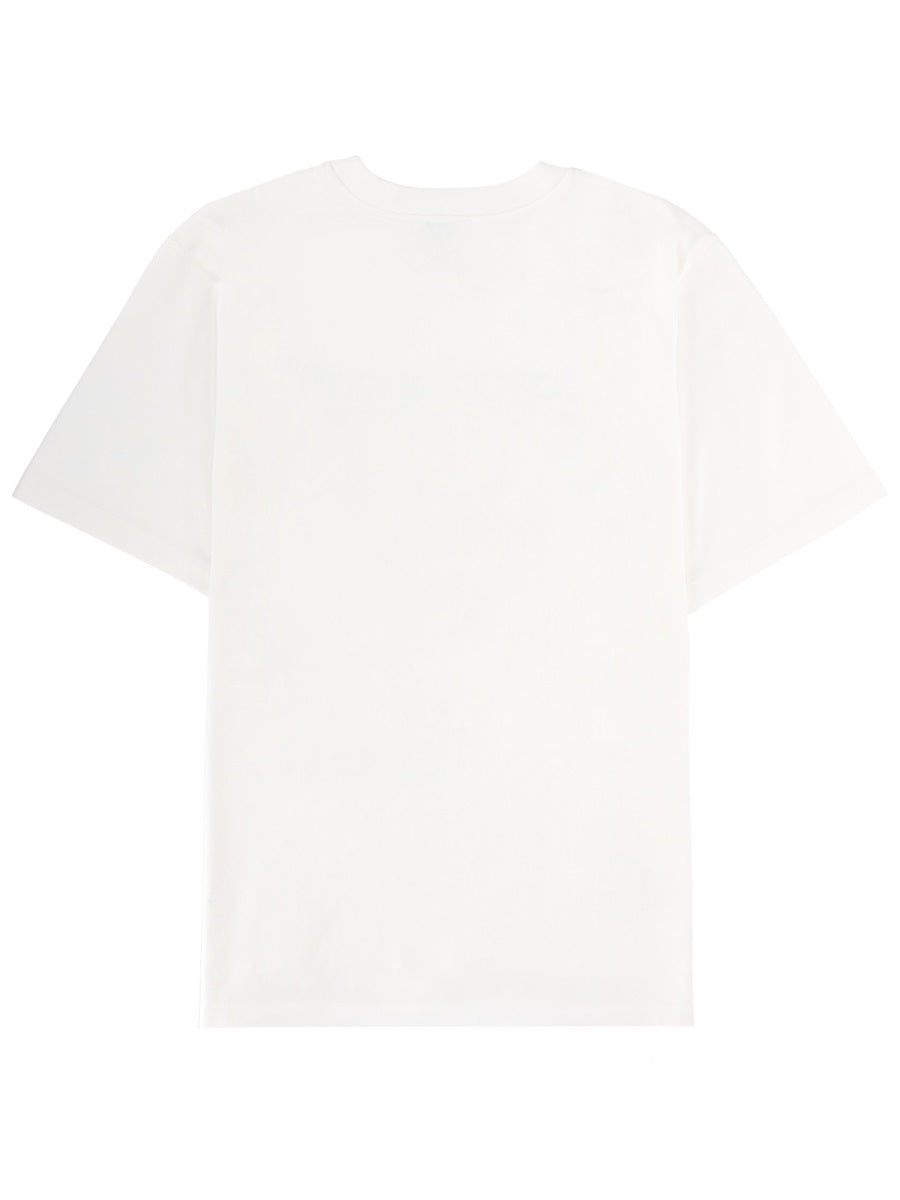 Casablanca Logo-Print Organic Cotton T-Shirt — White, view 2