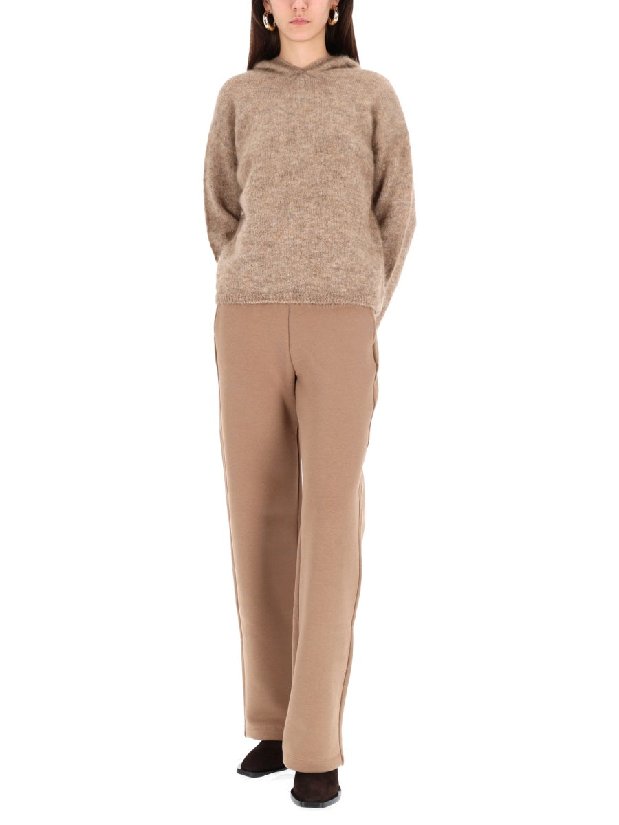 'S Max Mara Hooded Mohair Sweater — Beige, view 4