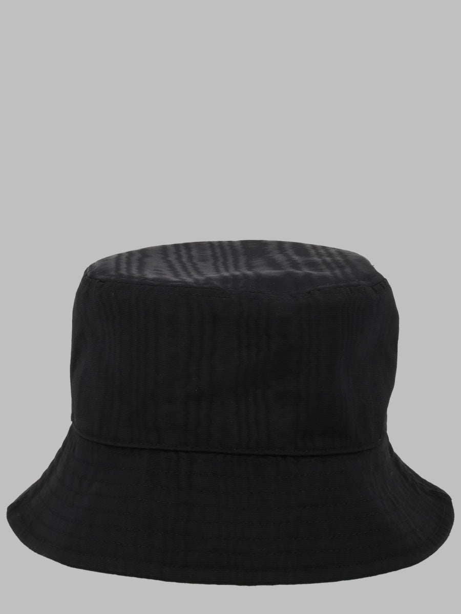 Marine Serre UHG030A_CWOV0030BK92 Moiré Polyester Bucket Hat — Black, view 2