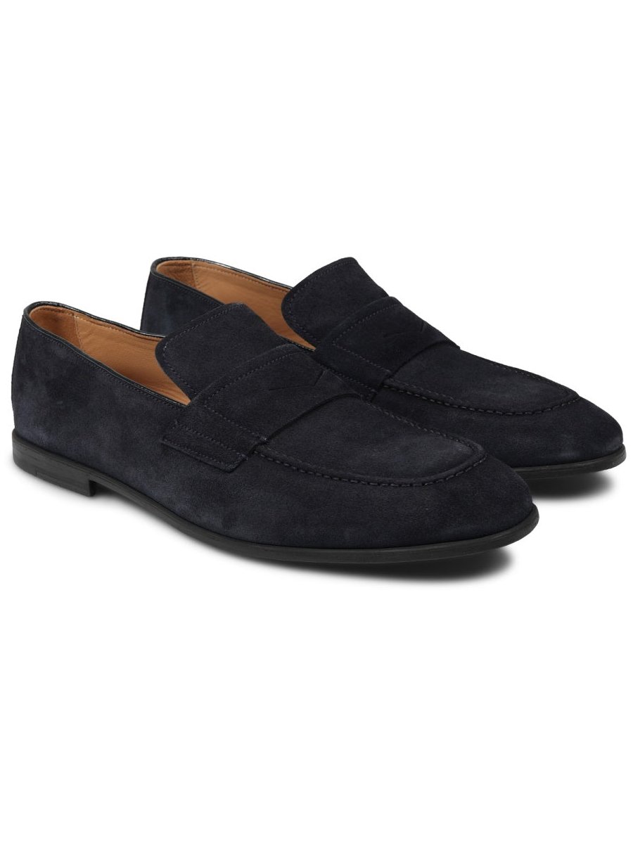Mille 885 Calf Suede Loafer — Blue, view 2