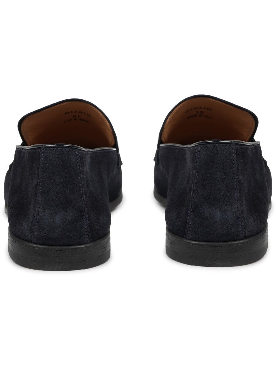 Mille 885 Calf Suede Loafer — Blue, view 4