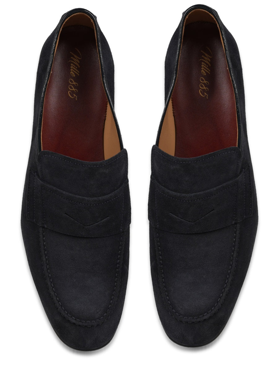Mille 885 Calf Suede Loafer — Blue, view 5