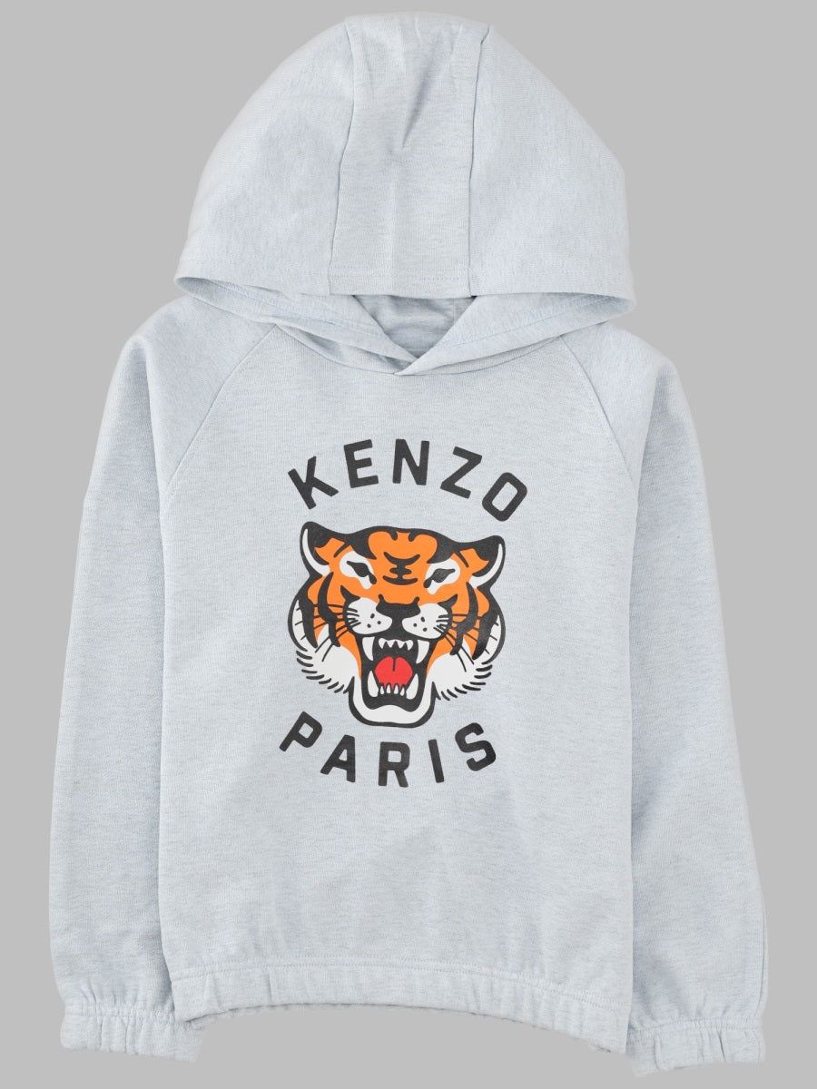 Kenzo Tiger Print Cotton Sweatshirt — Blue by Kenzo